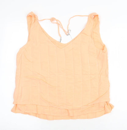 Womens UK Size 16 Oasis Orange Basic Tank