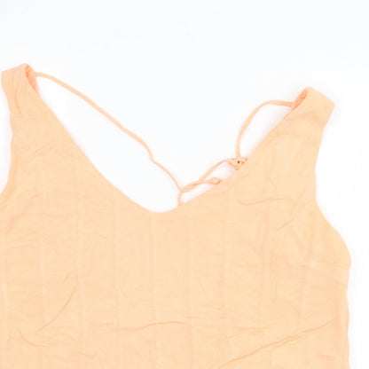 Womens UK Size 16 Oasis Orange Basic Tank