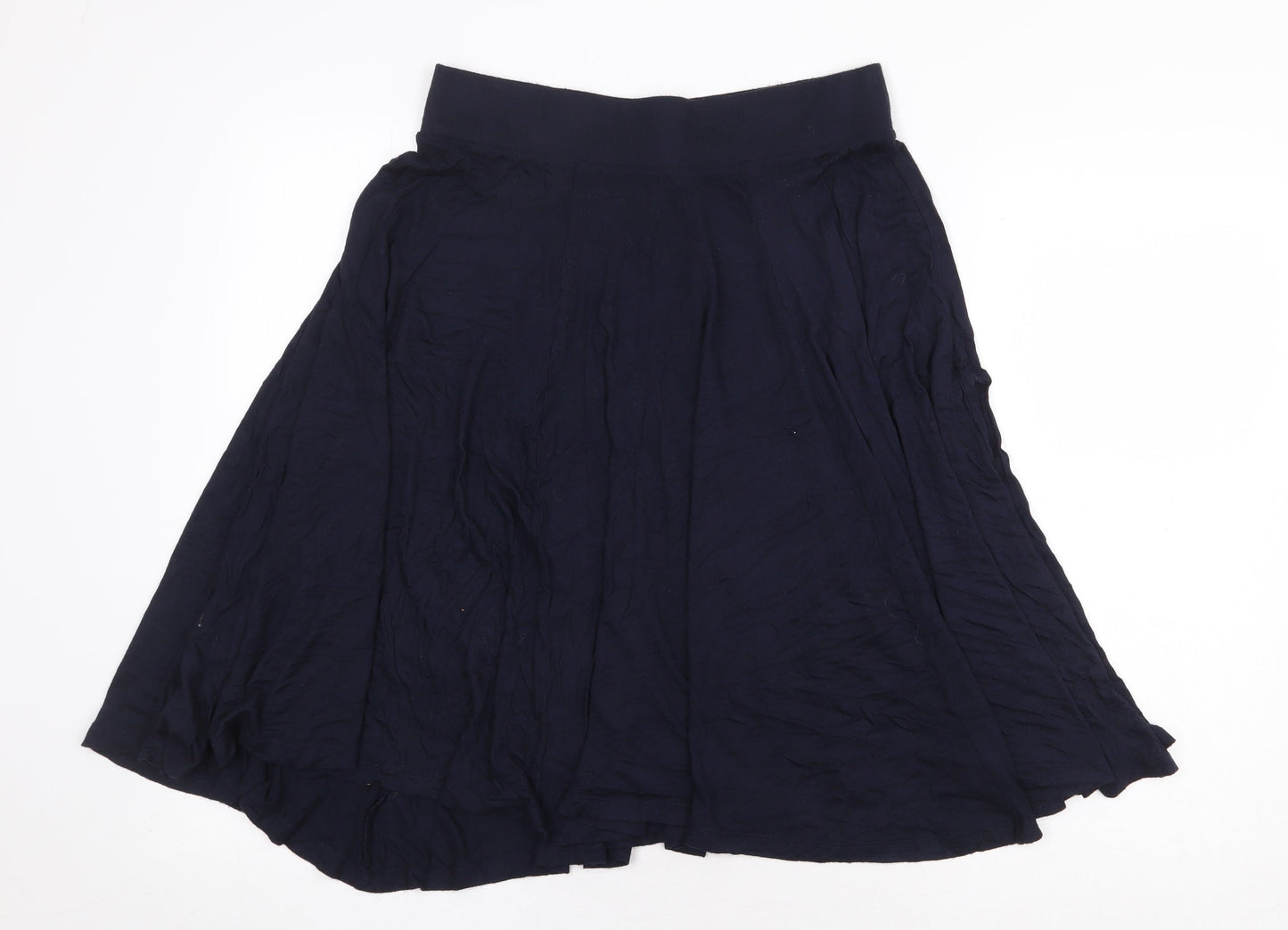 george & martha Womens Blue Viscose Flare Skirt Size S