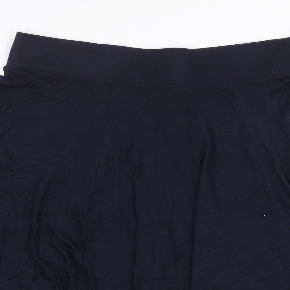 george & martha Womens Blue Viscose Flare Skirt Size S