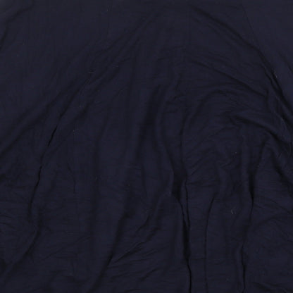 george & martha Womens Blue Viscose Flare Skirt Size S