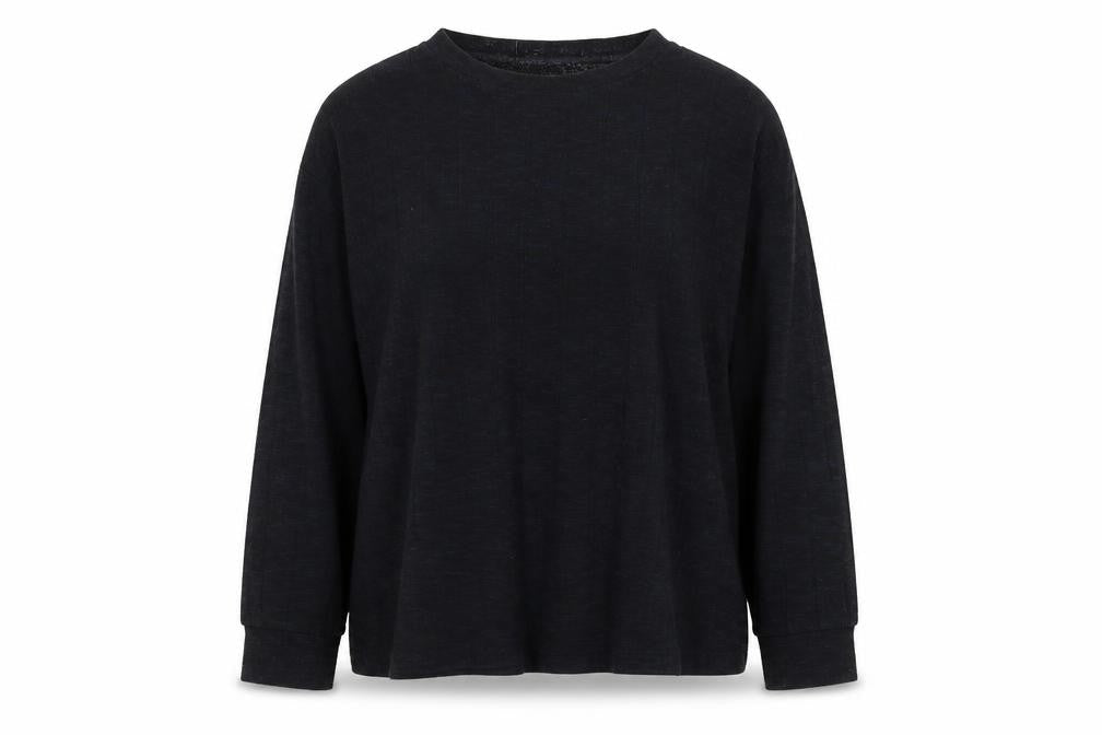 Marks and Spencer Womens Blue Round Neck Viscose Pullover Jumper Size 14