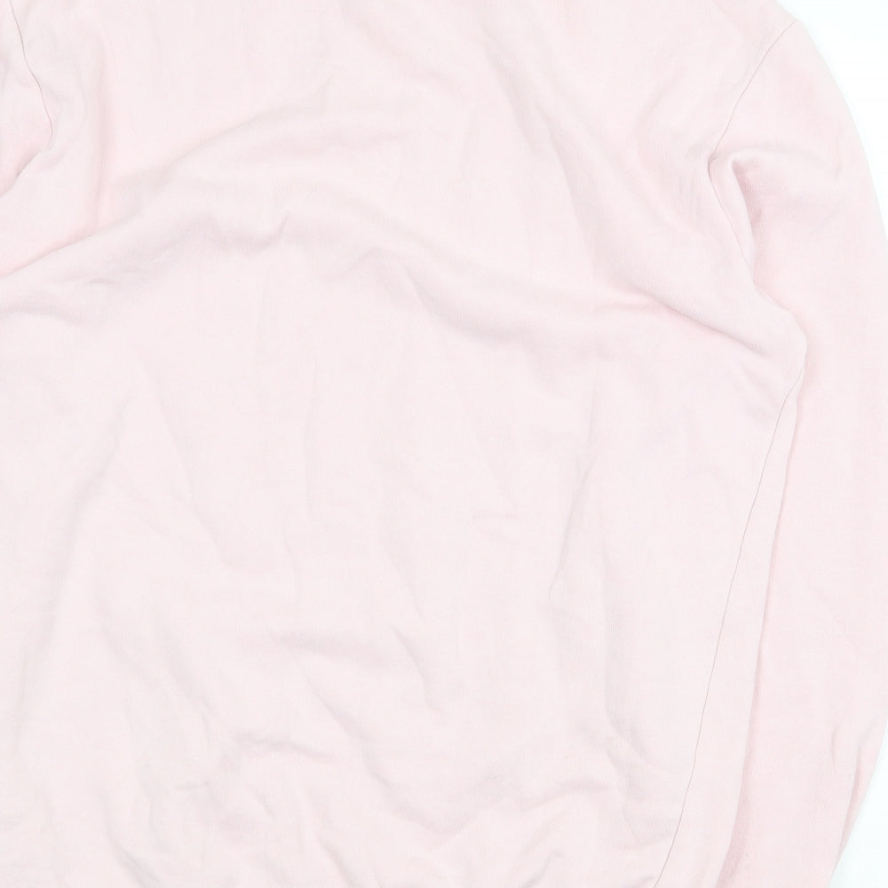 H&M Womens Pink Cotton Pullover Sweatshirt Size S Pullover