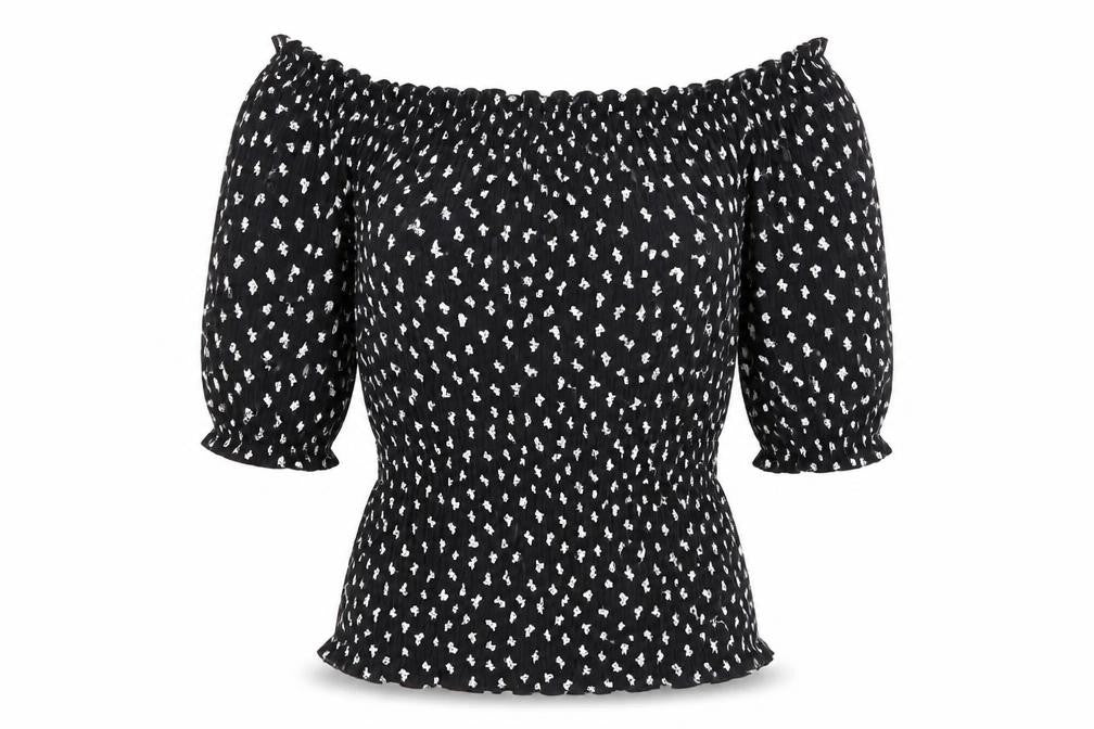 Womens UK Size 8 Marks and Spencer Black Basic Blouse