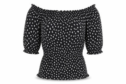 Womens UK Size 8 Marks and Spencer Black Basic Blouse