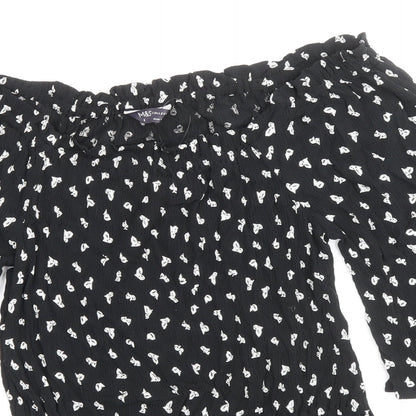 Womens UK Size 8 Marks and Spencer Black Basic Blouse