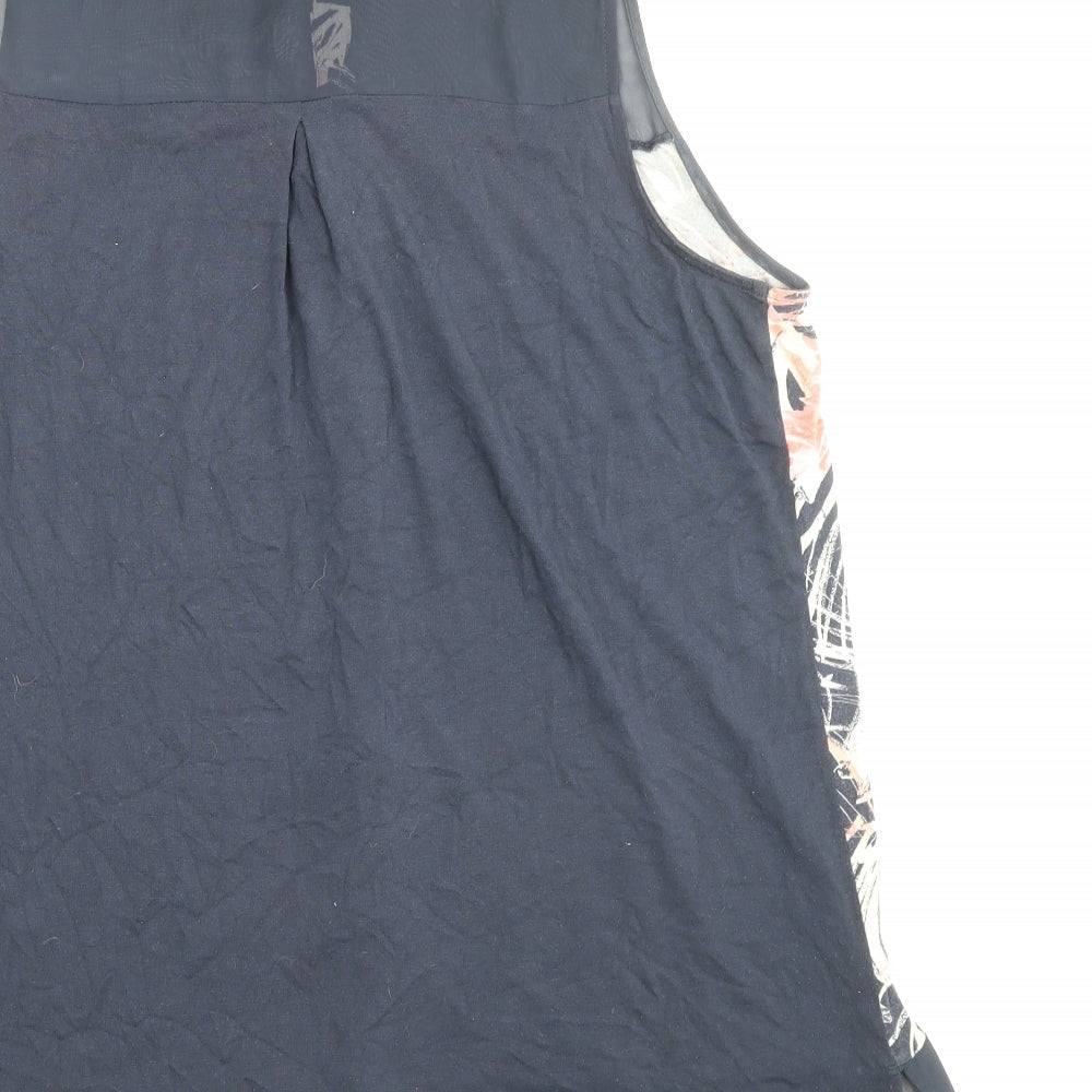 Womens UK Size 16 NEXT Blue Basic Button-Up