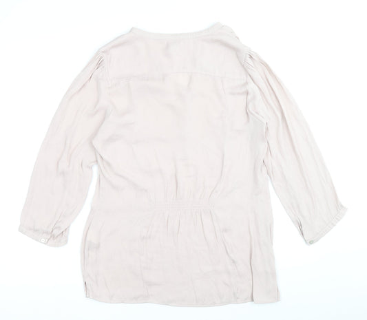 Womens UK Size M H&M Pink Basic Blouse