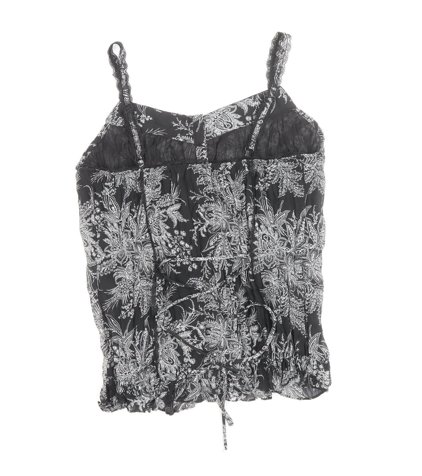 Womens UK Size 12 Soon Black Basic Tank
