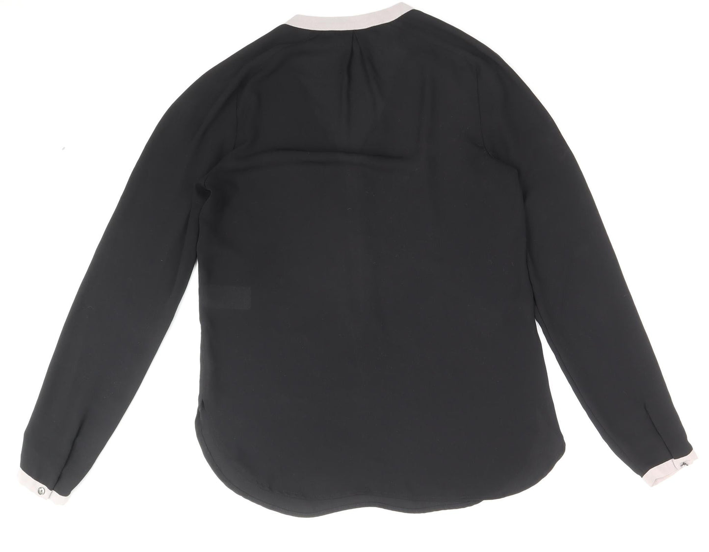 Womens UK Size 8 Warehouse Black Basic Blouse