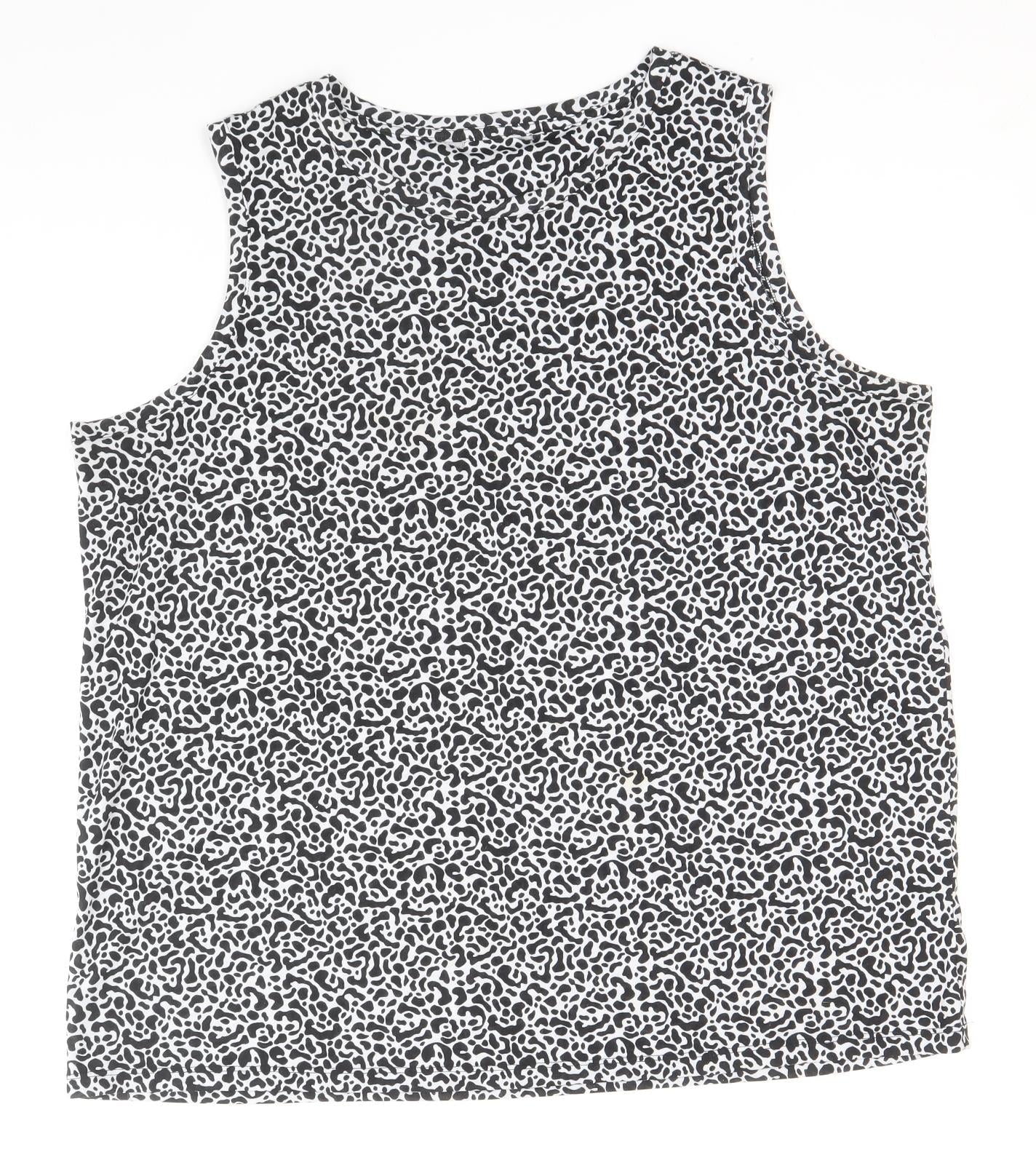 Womens UK Size 16 Marks and Spencer Black Basic Tank