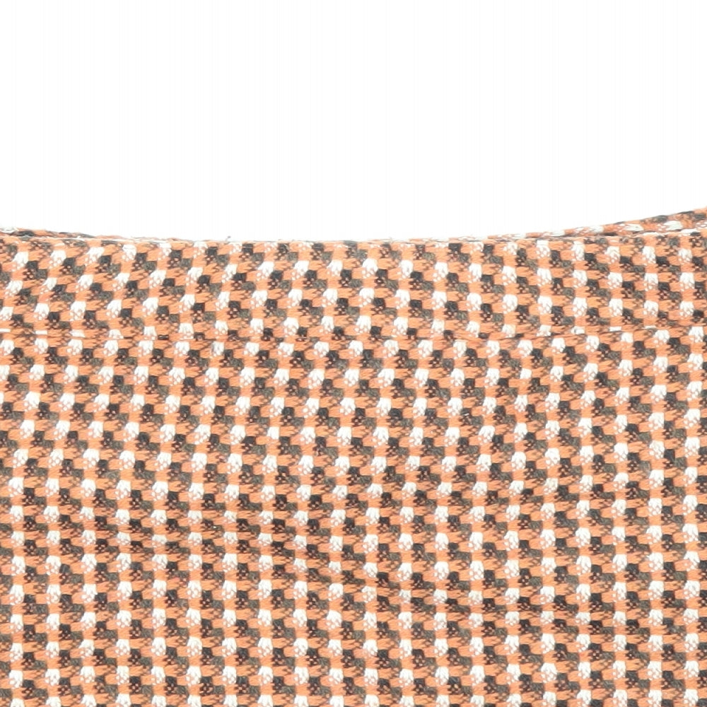Divided by H&M Womens Orange Plaid Polyester Mini Skirt Size 10 Zip