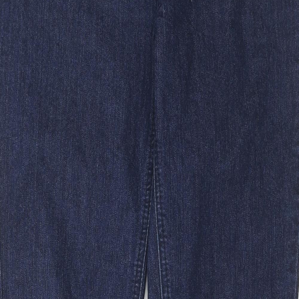 TU Womens Blue Cotton Skinny Jeans Size 10 L28 in Regular Zip