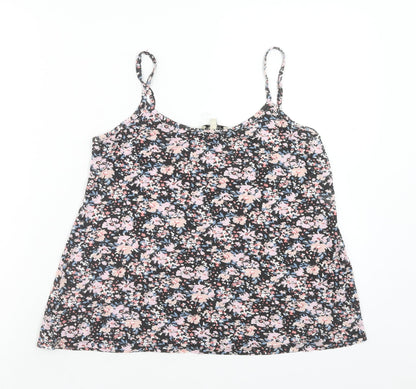 Papaya Womens Multicoloured Floral Viscose Basic Tank Size 8 Round Neck