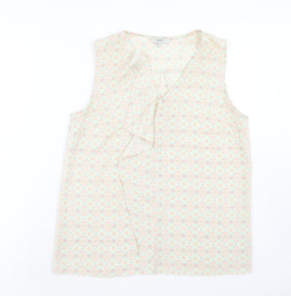 Womens UK Size 12 NEXT Multicoloured Basic Blouse