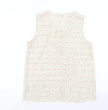 Womens UK Size 12 NEXT Multicoloured Basic Blouse