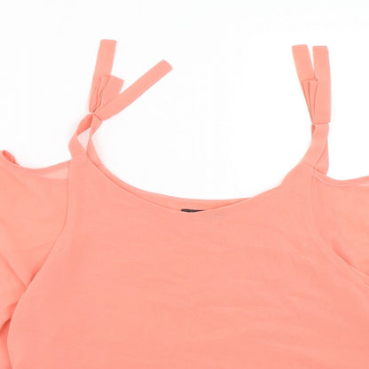 Womens UK Size 10 Quiz Pink Basic Blouse