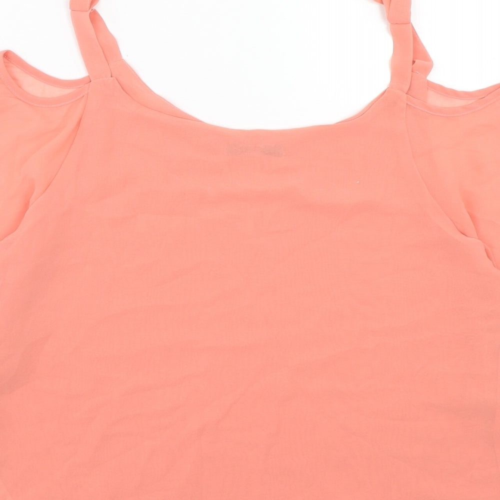 Womens UK Size 10 Quiz Pink Basic Blouse