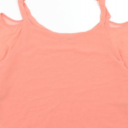 Womens UK Size 10 Quiz Pink Basic Blouse