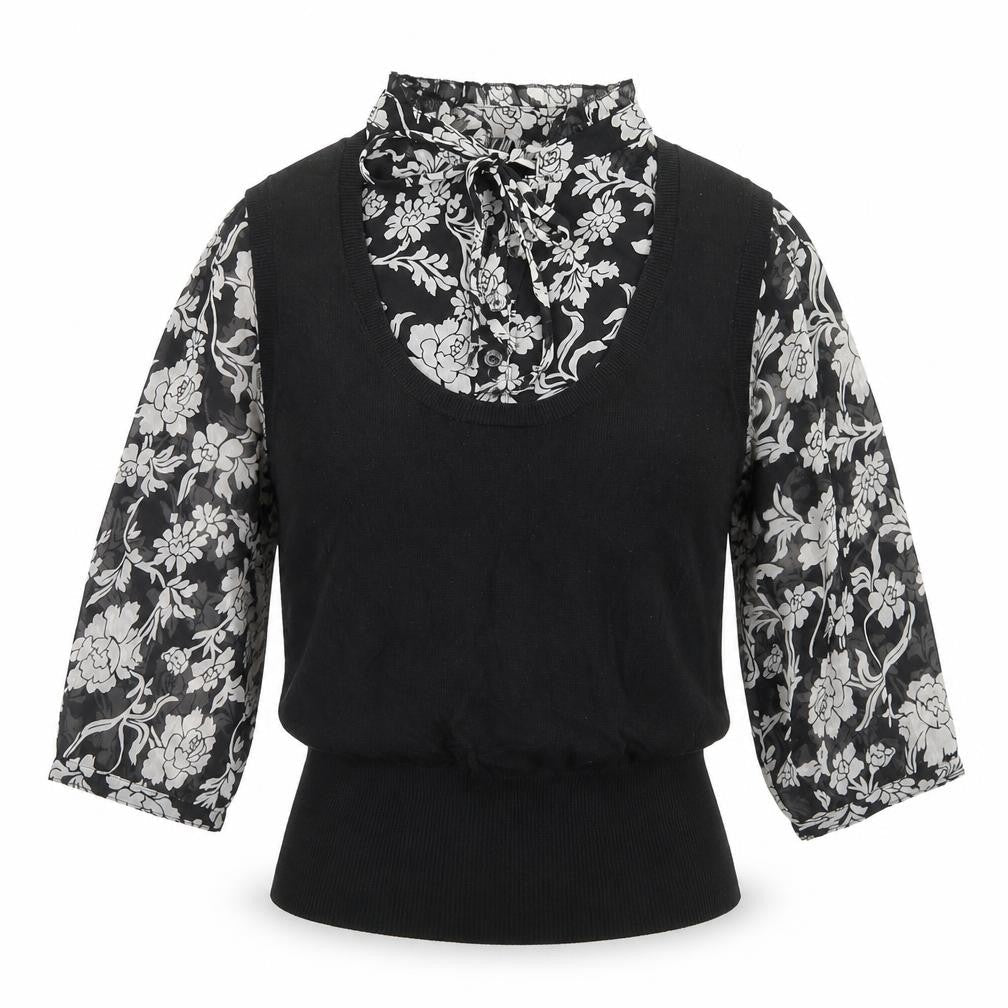 Womens UK Size 12 Marks and Spencer Black Basic Blouse