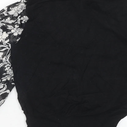 Womens UK Size 12 Marks and Spencer Black Basic Blouse