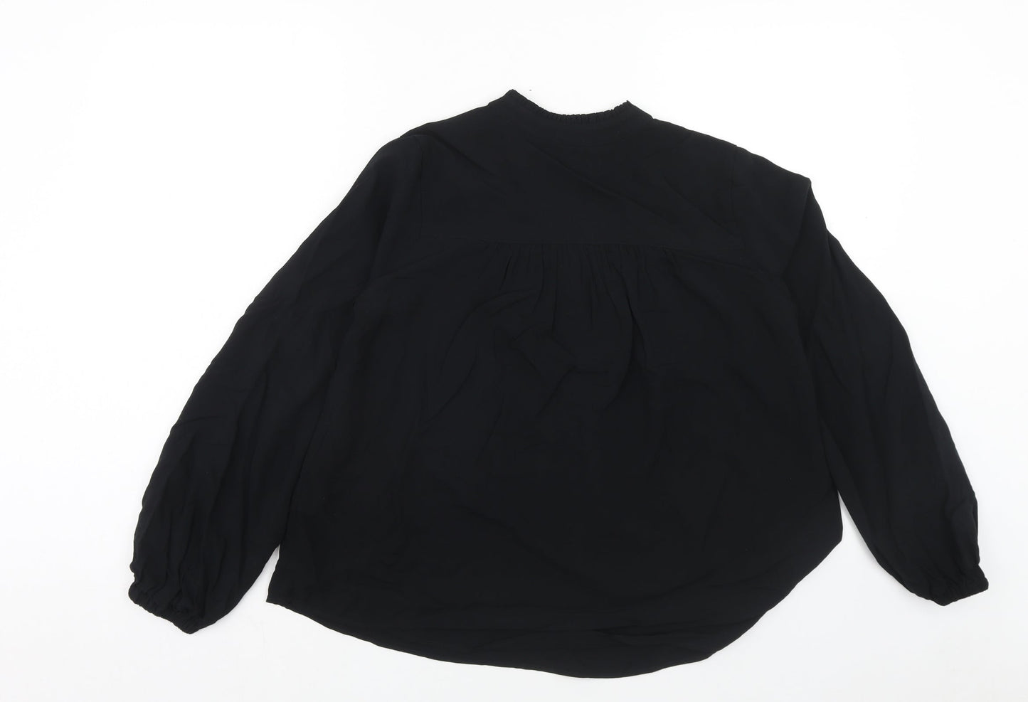Womens UK Size 8 Marks and Spencer Black Basic Blouse