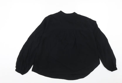 Womens UK Size 8 Marks and Spencer Black Basic Blouse