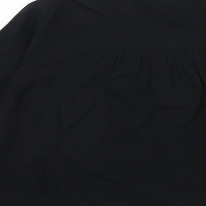 Womens UK Size 8 Marks and Spencer Black Basic Blouse