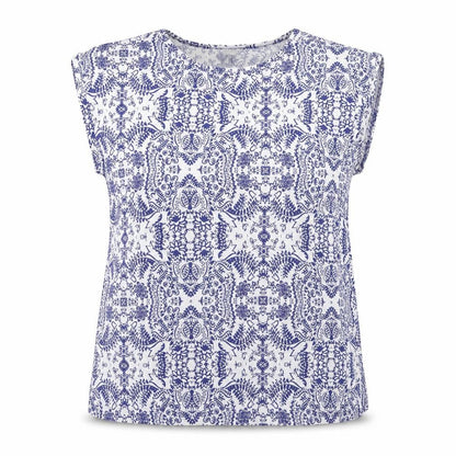 Womens UK Size 12 Papaya Blue Basic Tank