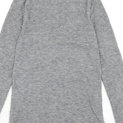 Womens UK Size 8 River Island Grey Pullover Jumper