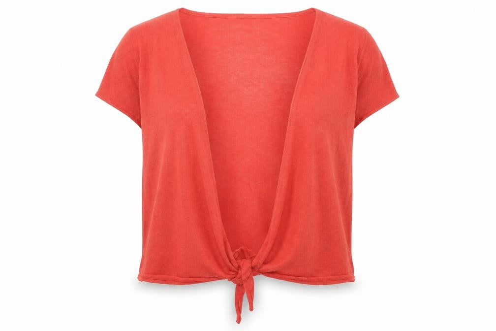 Womens UK Size 14 Per Una Red Shrug Jumper