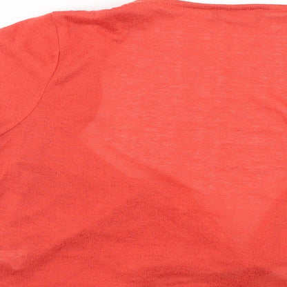 Womens UK Size 14 Per Una Red Shrug Jumper