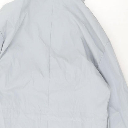 Paris Design Womens Blue Overcoat Coat Size M Button