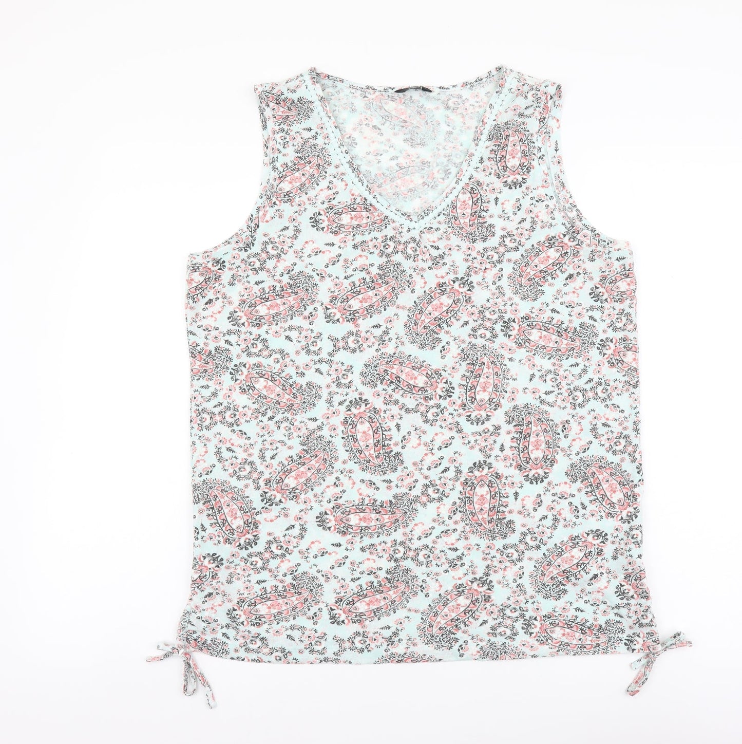 Womens UK Size 16 M&Co Multicoloured Basic Tank