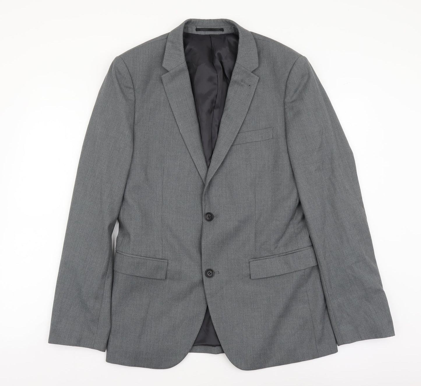Mens UK Size M Topman Regular Grey Suit Jacket