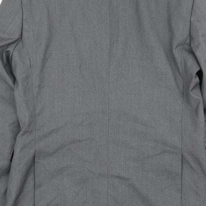 Mens UK Size M Topman Regular Grey Suit Jacket