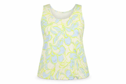 Marks and Spencer Womens Blue Polyester Basic Tank Size 14 Scoop Neck
