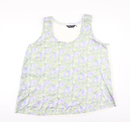 Womens UK Size 14 Marks and Spencer Multicoloured Basic Blouse