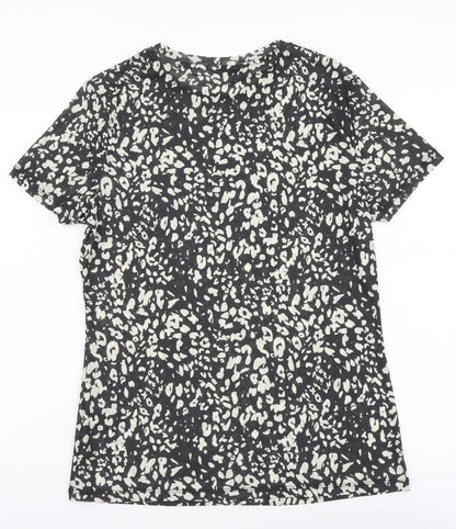 Womens UK Size 12 Marks and Spencer Black Basic T-Shirt
