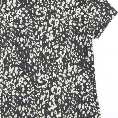 Womens UK Size 12 Marks and Spencer Black Basic T-Shirt