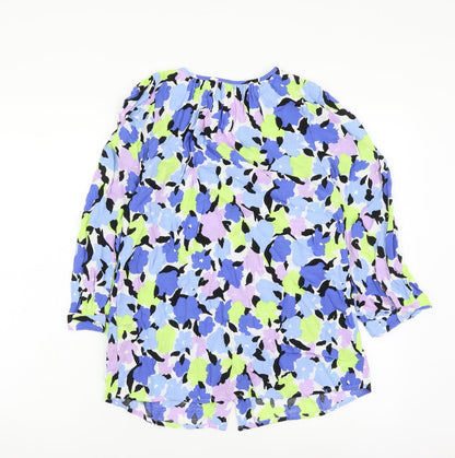 Womens UK Size 6 Marks and Spencer Multicoloured Basic Button-Up