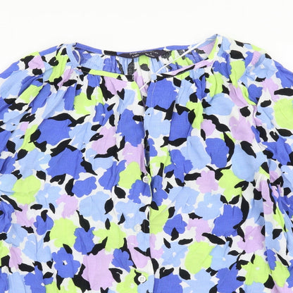 Womens UK Size 6 Marks and Spencer Multicoloured Basic Button-Up
