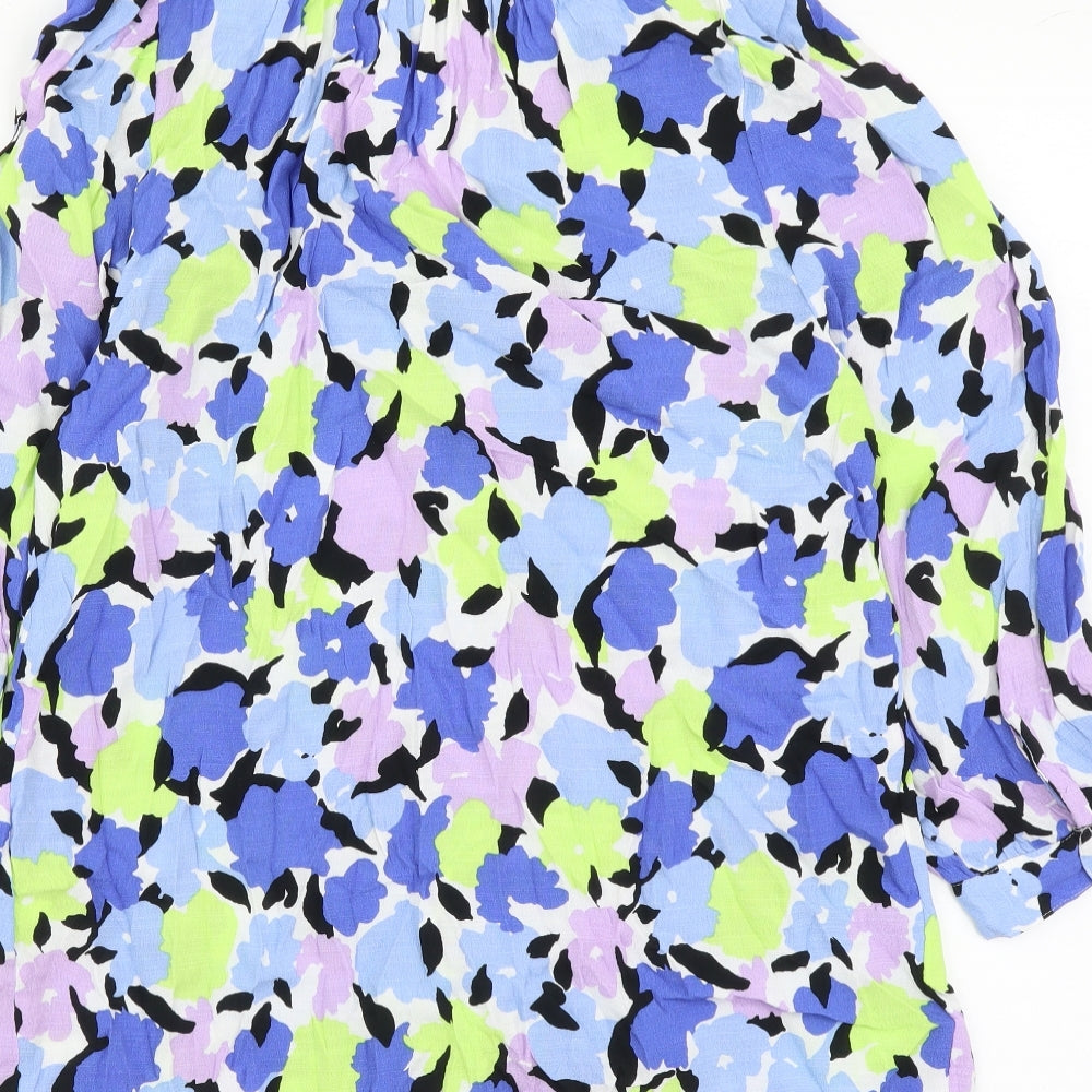 Womens UK Size 6 Marks and Spencer Multicoloured Basic Button-Up