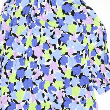 Womens UK Size 6 Marks and Spencer Multicoloured Basic Button-Up