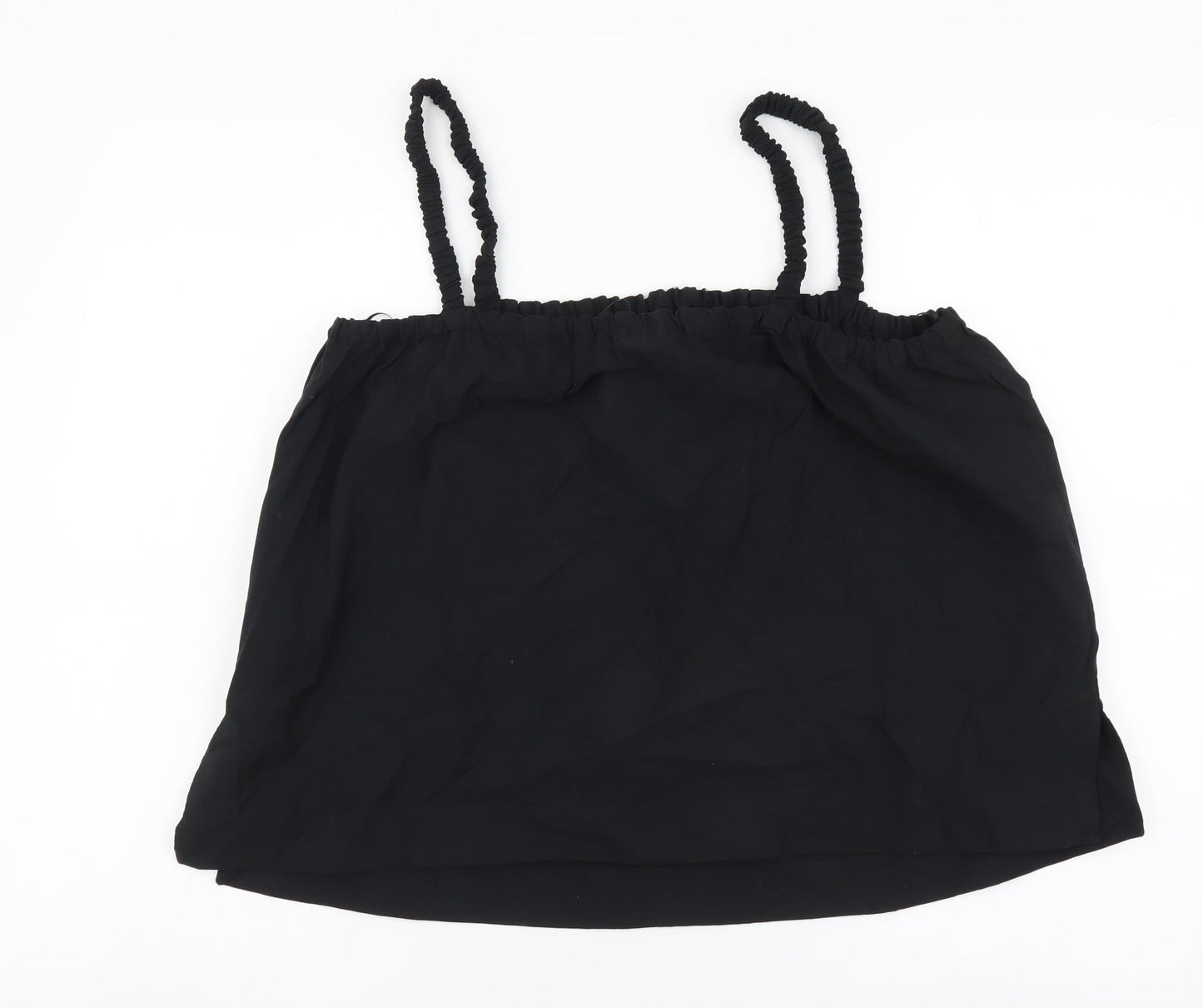 Womens UK Size 14 Marks and Spencer Black Cropped Tank