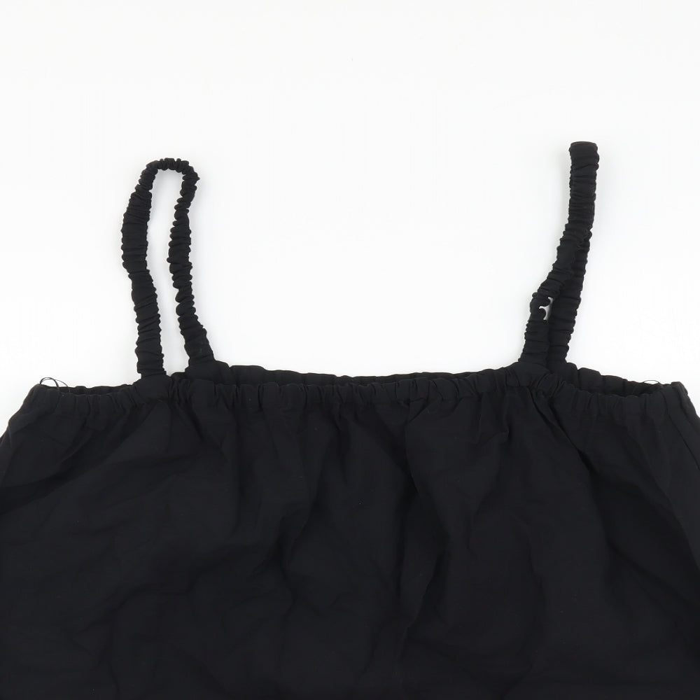 Womens UK Size 14 Marks and Spencer Black Cropped Tank