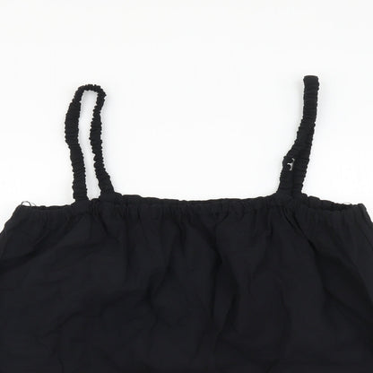 Womens UK Size 14 Marks and Spencer Black Cropped Tank