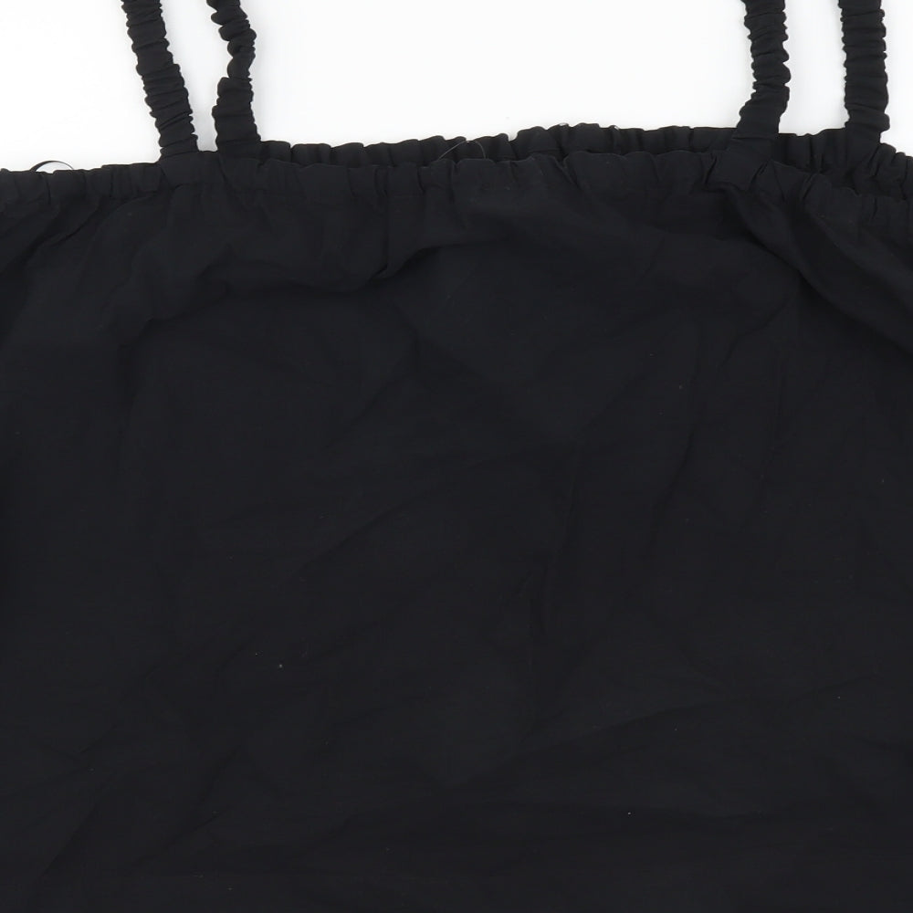 Womens UK Size 14 Marks and Spencer Black Cropped Tank