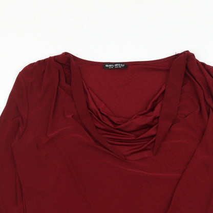 Womens UK Size 16 Select Purple Basic T-Shirt