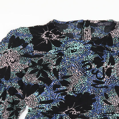 Womens UK Size 8 Marks and Spencer Black Basic Blouse
